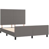  Okvir za krevet s uzglavljem sivi 140x200 cm od umjetne kože | shoptok.hr