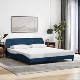  Okvir kreveta s uzglavljem Dover plavi 180x200 cm tkanine | shoptok.hr