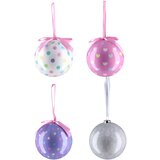 Festa Moonlight, novogodišnja kugla, zvezdice i srca, 7.5cm, miks | Eponuda.com