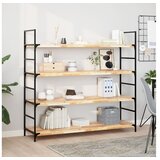 vidaXL Plutajuće police 2 kom 140x40x4 cm od neobrađenog drva bagrema | shoptok.hr