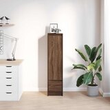  Visoka ploča smeđi hrast 29,5x34x119,5 cm izrađeno drvo | shoptok.hr