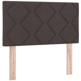  Boxspring krevet s madracem Tamno smeđa 90 x 190 cm Tkanina - Tamno smeđa 90 x 190 cm Dizajn s rombovima | shoptok.hr