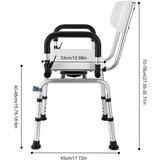 Bymaocar Tuš stol, 360° rotacijski, kapaciteta 396lbs, BELO, (5000159383) | Shoptok.si