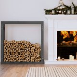 vidaXL Stalak za drva za ogrjev sivi 100x25x100 cm od masivne borovine Cijene