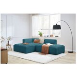 Bobochic Paris Tamno plava kutna garnitura od samta (s lijevim kutom/u obliku slova L) Megeve – | shoptok.hr