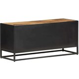 In TV ormarić 90x30x40 cm od grubog drva manga i prirodne trske | shoptok.hr