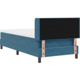  Box Spring postelja z vzmetnico temno modra 100x200 cm žamet, (22051290) | Shoptok.si