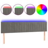  Posteljno vzglavje svetlo sivo 200x5x78/88 cm žamet, (20738619) | Shoptok.si