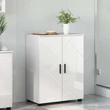 vidaXL Kopalniška omarica Bela z visokim sijajem 60 x 35 x 80 cm | Shoptok.si
