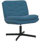  Stolac za opuštanje s rotacijom Plava 63 x 75 x 76 cm Baršun | shoptok.hr