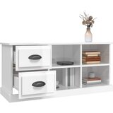 TV ormarić sjajni bijeli 102x35,5x47,5 cm konstruirano drvo | Eponuda.com