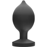 Anos rc inflatable butt plug with vibration black