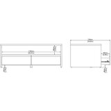 Tvilum Bela/v naravni barvi mizica 60x120 cm Next – | Shoptok.si