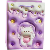  Teddy Bear Paper Gift Bag Pastel Colors 23 x 18 x 10.5 cm | shoptok.hr