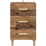 vidaXL Noćni ormar Staro drvo 40 x 40 x 66 cm Konstruirano drvo | shoptok.hr