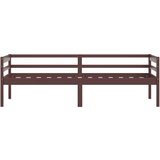  Posteljni okvir temno rjav iz trdne borovine 90x200 cm, (20644669) | Shoptok.si