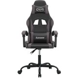 Vrtljiv gaming stol črno in sivo umetno usnje, (21378485) | Shoptok.si