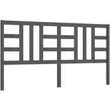  Uzglavlje za krevet sivo 206 x 4 x 100 cm od masivne borovine | shoptok.hr