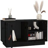 TV omarica črna 100x34x40 cm trdna borovina, (20731634) | Shoptok.si