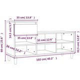 Ormarić Omarica za čevlje visok sijaj bela 102x36x60 cm inženirski les, (20709782) | Shoptok.si