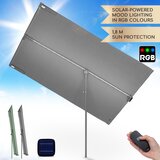 Blumfeldt Bayonne, suncobran, 130 x 180 cm, poliester, UV zaštita 50, solarna LED | shoptok.hr