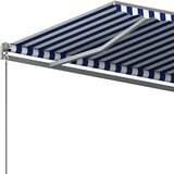  Prostostoječa avtomatska tenda 500x350 cm modra/bela, (20728787) | Shoptok.si