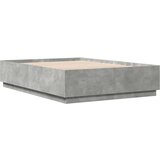  Okvir kreveta boja betona 150x200 cm od konstruiranog drva | shoptok.hr