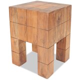 vidaXL stolček iz trdne predelane tikovine, (20831422) | Shoptok.si