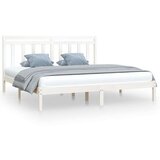  Za krevet od masivne borovine bijeli 200 x 200 cm | shoptok.hr