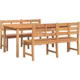  3-dijelni vrtni blagovaonski set od masivne tikovine | shoptok.hr