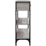  Konzolni stol siva boja hrasta 72 5x25x75 cm konstruirano drvo | shoptok.hr