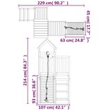  Igralo s plezalno steno trden les douglas, (20795472) | Shoptok.si