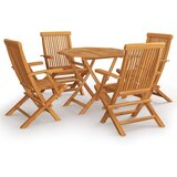  5-dijelni vrtni blagovaonski set od masivne tikovine | shoptok.hr