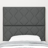 vidaXL Vzglavje z vzorcem diamond blokov Temno Sivo 90 cm Tkanina, Vzglavje z vzorcem diamond blokov Temno Sivo 180 cm Tkanina | Shoptok.si