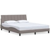  Posteljni okvir brez vzmetnice taupe 160x200 cm blago | Shoptok.si