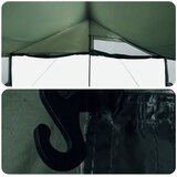  Obiteljski šator s krovom Vojska zelena 600 x 400 x 268 cm | shoptok.hr