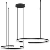 Nova Luce Mat crna LED viseća svjetiljka aluminijska s mogućnosti zatamnjivanja Greamy – | shoptok.hr