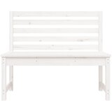  Vrtna klupa bijela 109 cm od masivne borovine | Eponuda.com