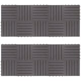  Pločice za decking 20 pcs Siva 30 x 30 cm Acacijsko drvo | Eponuda.ba