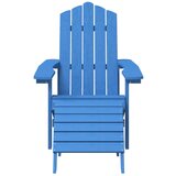  Vrtna stolica Adirondack s osloncem za noge HDPE boja vode | shoptok.hr