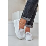 EVENTO PE1 Women's Leather Moccasins On Platform And Wedge White Elanindel | Eponuda.ba