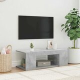 TV ormarić s LED svjetlima siva boja betona 90 x 39 x 30 cm | shoptok.hr