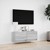  Zidni TV ormarić s LED svjetlima siva boja hrasta 100x31x38 cm | shoptok.hr