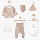 Just kiddin baby komplet 6v1 (bodi, jopica, hlače, rutica, kapica, rokavičke) sheep beige Cene