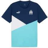 Puma Tehnička sportska majica 'Olympique de Marseille' morsko plava / svijetloplava / bijela