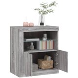  Komoda s LED svjetlima boja sivog hrasta 60,5x37x67 cm | shoptok.hr