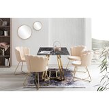MID.YOU JEDILNA MIZA, črna, zlate barve | Shoptok.si