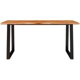  Blagovaonski stol sa živim rubom 160x80x75 cm od drva bagrema | shoptok.hr