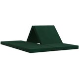 vidaXL Zložljiv kavč postelja 140 x 67 x 45 cm Temno zelena, (5000295309) | Shoptok.si