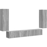  Set omare za televizijo na steni 4 pcs Siva Sonoma, (5000132757) | Shoptok.si